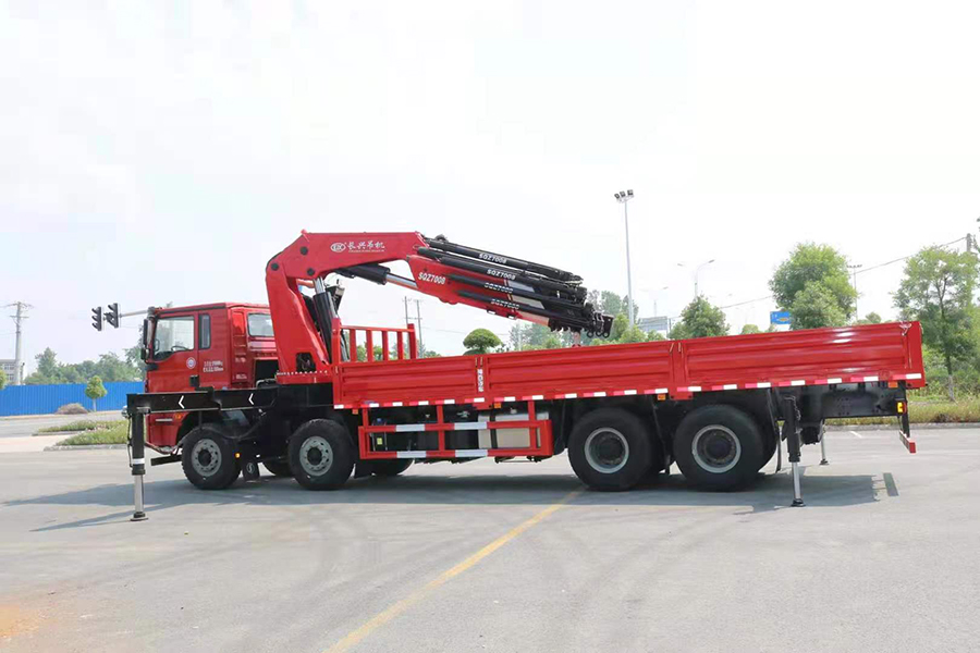 陜汽德龍長興30噸折臂隨車吊