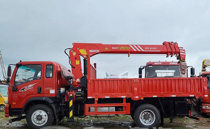 三一6.3噸SPS16000隨車吊起重參數