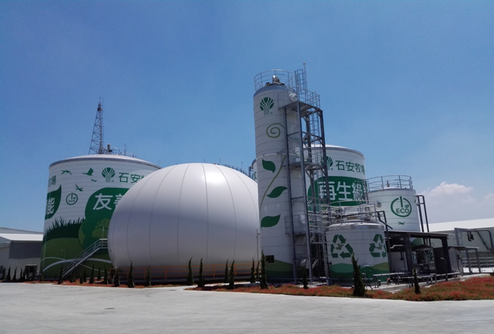 中國臺灣省石安牧場0.8MW雞糞沼氣發電項目